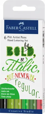 Zdjęcie produktu dla FABER-CASTELL Tuschestift Pitt Artist Pen Lettering 6x