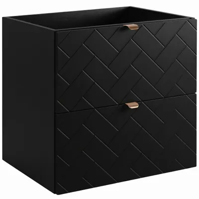 Produktbild von RODAN | Waschbeckunterschrank 60 cm - Schwarz Matt - Badezimmerschränke - Badmöbel - Waschbecken Unterschränke - Ohne Platte