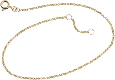 Produktbild von SILBERKETTEN STORE Fußkette Erbse 1,5mm - 333 Gold, Länge wählbar von 23-30cm - 28cm