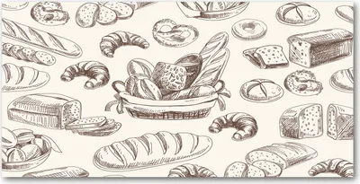 Produktbild von Tulup Glas-Bild -140x70- Wandkunst Dekorative Wand für Küche & Wohnzimmer - Essen & Getränke - Brot - Beige