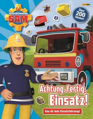 Produktbild von Feuerwehrmann Sam: Achtung, Fertig, Einsatz! Bau dir dein Einsatzfahrzeug!