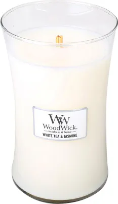 Image de WoodWick - Thé blanc & Jasmin Vase (Thé blanc & Jasmin) - Bougie parfumée 609.5g