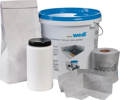 Produktbild von Wedi Fundo Abdichtungsset 4,2 kg wasserdicht rissüberbrückend für Nassbereiche
