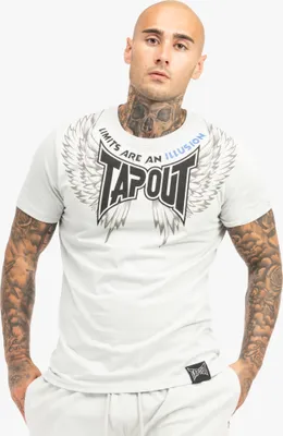 Produktbild von Herren T-Shirt normale Passform TILLUSION TEE Light Grey/Black/Blue S Tapout