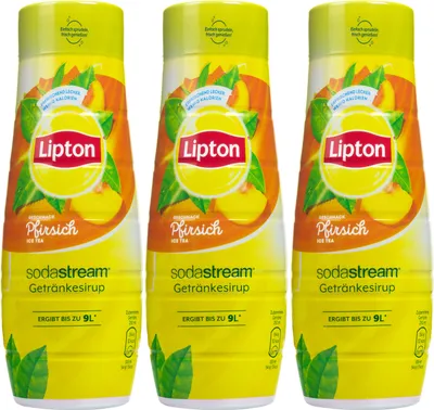 Immagine prodotto di Sciroppo di tè freddo Lipton alla pesca 3x440ml per concentrato Sodastream