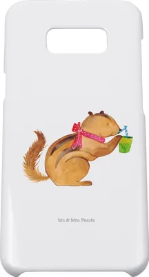 Produktbild von Mr. & Mrs. Panda Samsung Galaxy S8 plus Handyhülle  Eichhörnchen Smoothie - Weiß - Geschenk, Green Smoothies, Cover, Streifenhörnchen, Handy, Lustige Sprüche, Handycover