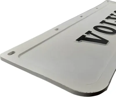 Produktbild von Weiße Kotflügelpresse für vordere Stoßstange Volvo | 600mmx180mm