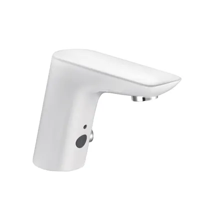 Produktbild von KLUDI BALANCE Elektronische Waschtisch Armatur mit Batterie chrom/weiß, 5210091