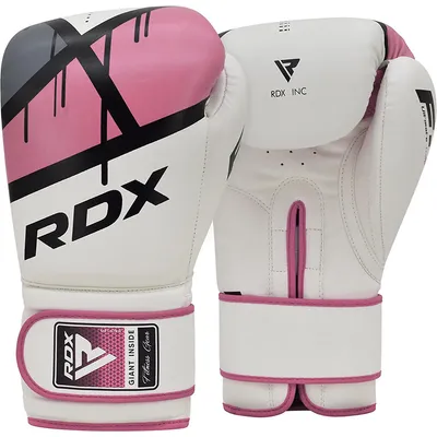 Produktbild von RDX F7 Training Boxhandschuhe Rosa Kunstleder Haken und Schleife für Frauen