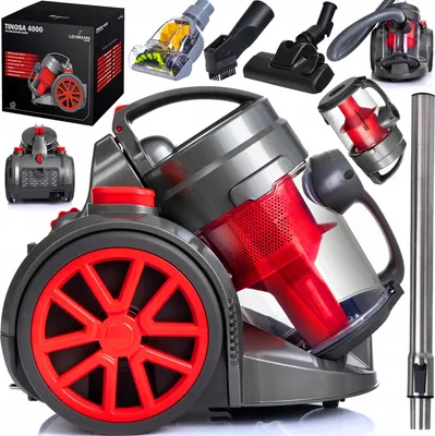Obrázek produktu pro Bezsáčkový Cyklónový Vysavač Turbo Kartáč 4000W S Nastavením Výkonu Navíječe