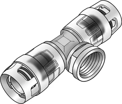 Obrázok produktu pre KE Kelit KMP447X, KELOX-PROTEC CLIX, T-kus s odbočkou IG, 25x1/2", 1 ks.
