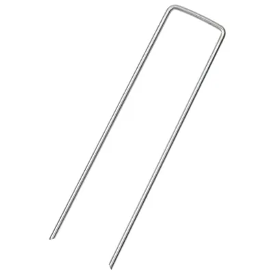 Immagine prodotto di Picchetti da Terra a Forma di U 25pz 15x3,5 cm Acciaio Zincato