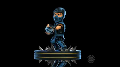 Produktbild von Quantum Mechanix Mortal Kombat Q-Fig Diorama Sub-Zero 10 cm QMXMKO-0002