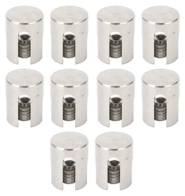 Obrázok produktu pre 10Pcs Drôtené lano Trellises Krížová svorka z nehrdzavejúcej ocele Káblové zábradlie Lano svorka pre systém mriežok na stenu