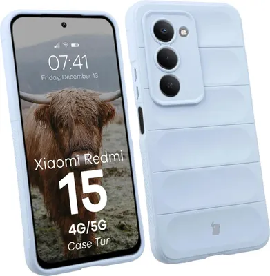 Produktbild von Robuste Handyhülle für Xiaomi Redmi 15 4G / 5G, Bizon Case Tur, Hellblau