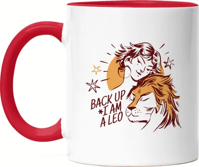 Produktbild von Löwe Sternzeichen Tasse Rot Leo Horoskop Geschenkidee Juli August Geburtstag