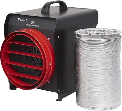 Productafbeelding van Industriële Verwarming - Krachtige Heater - Werkplaats Verwarmen - Compact Installatie - 10kW - Rood