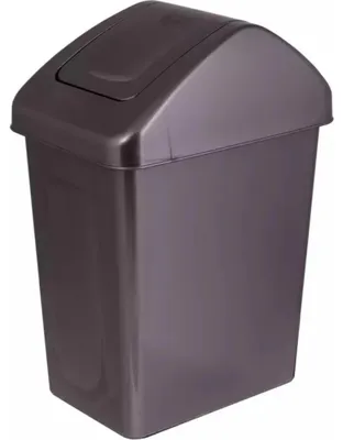 Imagen del producto de Cubo de basura con tapa abatible de 10 litros