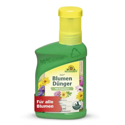 Produktbild von Neudorff Azet BlumenDünger 250ml für 50L Gießwasser 100% organisch und vegan