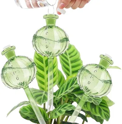 Produktbild von Automatische Wasserball für Pflanzen - 3 Stück, Blumen bewässern, grün