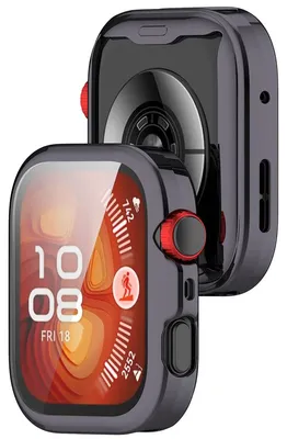 Produktbild von Schutzhülle für Huawei Watch Fit 5 Pro, Bizon Case Watch Felipe, Grau