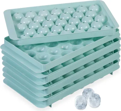 Produktbild von relaxdays Okrúhla forma na kocky ľad sada 4 ks