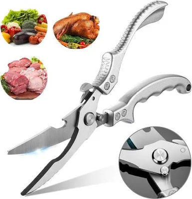 Obrázek produktu pro Profesionální kuchyňské nože z nerezové oceli, multifunkční a s bezpečnostní čepelí.
