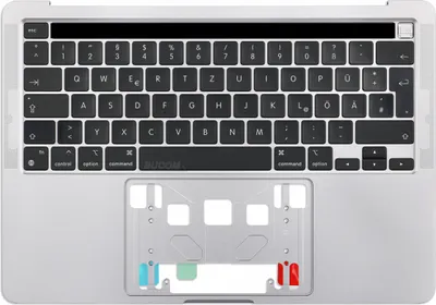 Produktbild von A2289 Topcase Tastatur mit Backlit Touchbar für Apple Macbook Pro Retina 13" 2020 Deutsch Silber