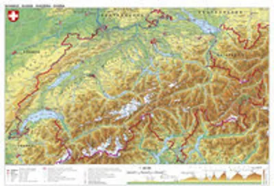 Obrázek produktu pro Stiefelova mapa Švýcarska fyzická (98x68)