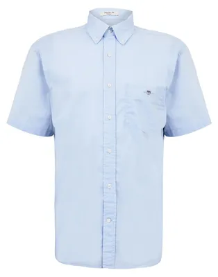 Immagine prodotto di Gant - Camicia "Classic" da uomo, popeline, maniche corte GT25422 (XL) (azzurro)