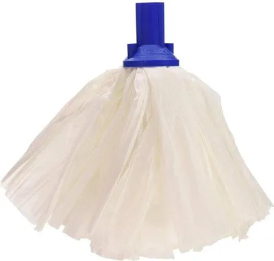 Produktbild von Standard Big Mop Weiß und Blau - Pack von 10 - CNT03461 PSBU1210P