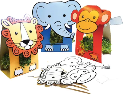 Produktbild von EDUPLAY 370107 Pflanzaufsteller Dschungel 3er Set