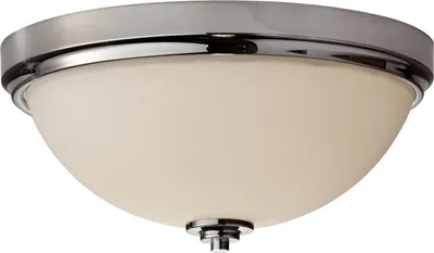 Produktbild von Badezimmerlampe IP44 E27 Weiß Chrom rund Glas Metall Jugendstil Badlampe