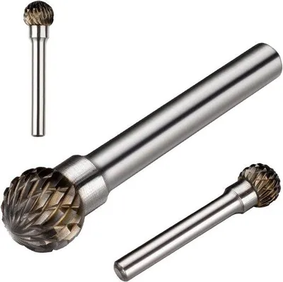 Immagine prodotto di Fresella rotante in tungsteno da 15/32 pollici con testa da 6 mm e gambo sferico in metallo duro