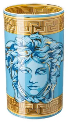 Produktbild von Versace by Rosenthal Vase Medusa Amplified Blue Coin (30cm)