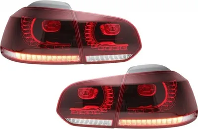 Produktbild von Rückleuchten Full LED für VW Golf 6 VI 08-13 Kirsche Rot R20 GTI Look LHD / RHD