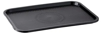 Produktbild von APS 553 Tablett FAST FOOD, 6er-Set, Polypropylen, GN 1/1, 53 x 32,5 cm,  Germany, schwarz