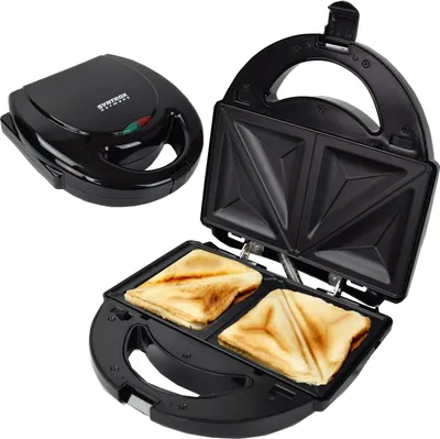 Produktbild von Syntrox Germany Sandwichmaker 750W mit entnehmbaren Platten schwarz