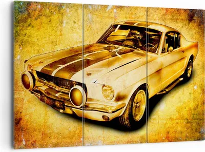 Produktbild von Bild auf Leinwand - Leinwandbild - Auto klassisch Geschwindigkeit Sammler - 165x110cm - Wand Bild - Wanddeko - Leinwanddruck - Bilder - Kunstdruck - Leinwand bilder - Wandkunst - CE165x110-0528