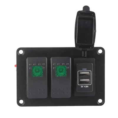 Image de Interrupteur à bascule,Panneau d'interrupteurs,Panneau d'interrupteurs à bascule,Panneau d'interrupteurs LED pour motos ATV,Panneau d'interrupteurs pour bateaux,Panneau d'interrupteurs étanches