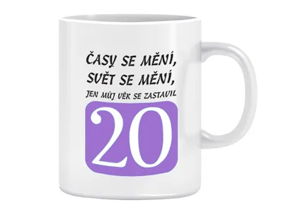 Obrázek produktu pro Hrnek pro 20 leté
