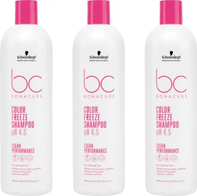 Produktbild von BC Bonacure Color Freeze Shampoo 3x500 ml