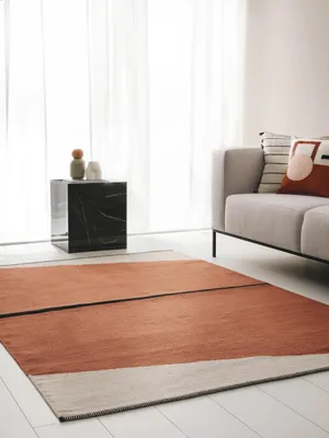 Katoenen Tapijt Lenny 120x170 cm Terracotta Rechteckig