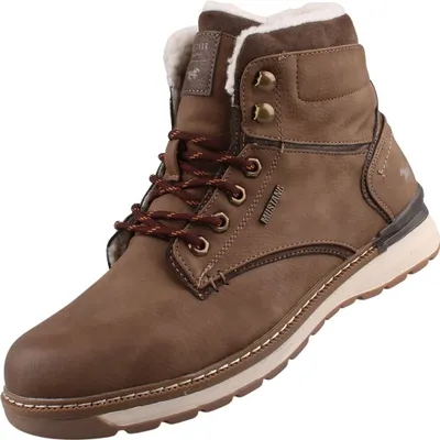 Obrázek produktu pro Mustang pánské kotníkové zimní boty sportovní šněrovací s teplou podšívkou 4141-604, velikost:44 EU, barva:Brown