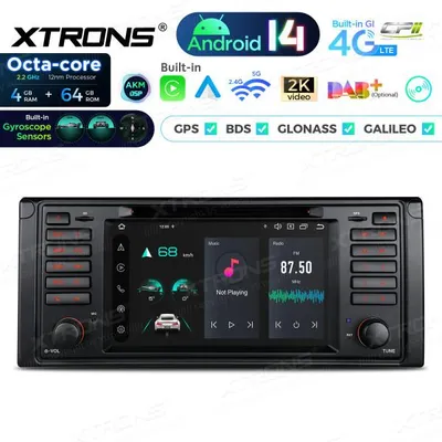 Obrázek produktu pro Xtrons PX7439BGS, Android autorádio pro BMW řady 5 (E39), 4/64 GB, Android 14, 7 palců