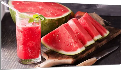 Produktbild von Glas-Herdplattenschutz 90x52 Wassermelone
