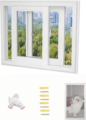 Obrázok produktu pre Horizontálne posuvné okná do suterénu, rozmer 50,8 x 58,4 cm, vyrobené z tvrdeného skla, vhodné ako náhrada za okná v kúpeľni, kuchyni alebo v menšej chatke, energeticky efektívne, biela farba