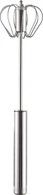 Produktbild von Halbautomatischer Schneebesen aus Edelstahl, Eierschläger, Hand-Dreh-Eiermixer, Mixer, Handrührgerät, Küchenbedarf