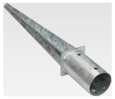 Produktbild von Einschlagbodenhülse Ø 80 mm – Feuerverzinkt – Einschlaghülse für Holzpfosten – Pfostenträger ohne Betonieren – Bodenhülse für Holzzaun & Lamellenzaun