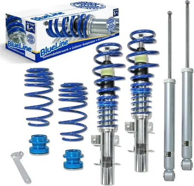 Produktbild von JOM BlueLine Gewindefahrwerk Stoßdämpfer mit Federn für VW POLO (9N) Fox Schrägheck (5Z1, 5Z3, 5Z4) Polo Limousine (9A4, 9A2, 9N2, 9A6) für AUDI A2